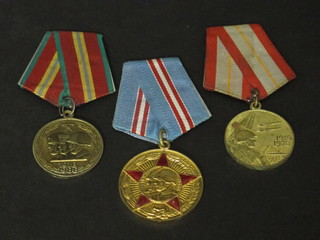 3 Soviet Russian medals