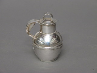 A modern silver miniature Jersey milk carrier, London, 2 ozs