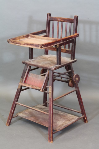 A child's metamorphic high chair