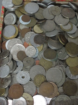 A collection of various foreign coins