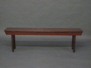 A 19th Century rectangular pine bench 60"