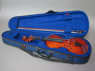 The Stentor Conservatoire violin, cased