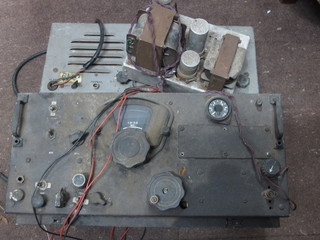 A military type radio marked reception set R.301 Mk 1  and 1 other military type radio