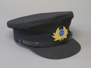 A helicopter pilots peaked cap