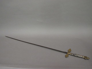 A Knights Templar sword with 31" blade