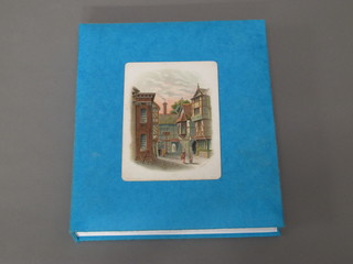 An album of various coloured postcards, approx 140,