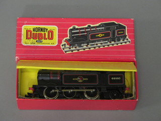A Hornby Dublo model tank engine of 2217 boxed, the box  with Clyde Model Dockyard stamp