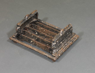 A Victorian rectangular iron boot scraper