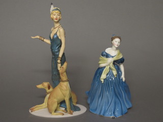 A Royal Doulton figure - Adrienne together with a Royal  Doulton Classique figure - Victoria