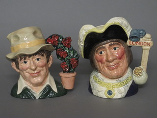 2 Royal Doulton character jugs - The Gardener and The Lord Mayor of London and a limited edition - Dick Whittington