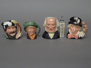 4 Royal Doulton character jugs - Arriet, The Trapper, The Mad Hatter and John Doulton