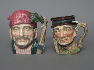 2 Royal Doulton character jugs - Johnnie Appleseed and The Lumberjack