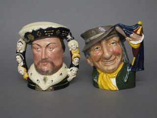 A Royal Doulton 500th Anniversary of Henry VIII limited  edition character jug and 1 other Punch & Judy Man