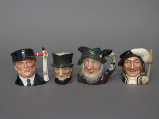 A Royal Doulton limited edition character jug - The Engine  Driver and 3 others - Athos, Rip Van Winkle and John Peel