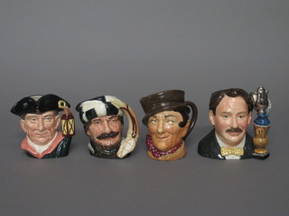 A Royal Doulton limited edition character jug - Eric Knowles and  3 others - The Trapper, Sam Weller and Night Watchman
