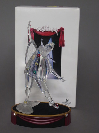 A 1999 Swarovski Masquerade figure of Pierrot