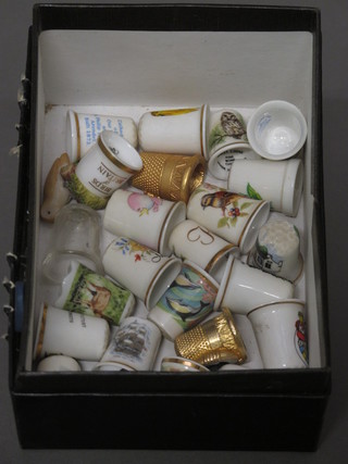 A collection of various thimbles