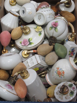 A collection of various porcelain atomisers