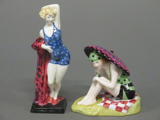 2 Royal Doulton Archive The Bather Collection figures -  Sunshine Girl and The Swimmer