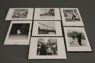 Robert Doisneau, a collection of 7 black and white photographs/prints of Paris 5" x 7"