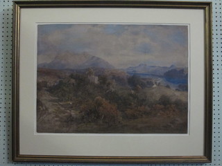 C Tattershall Dodd, watercolour "Inveran Loch Maree" signed  and dated 1870? 16" x 24",