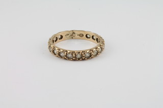 A gold eternity ring