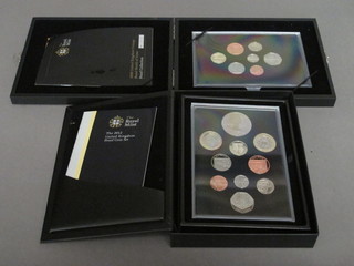2 proof sets of coins - 2008 and 2012