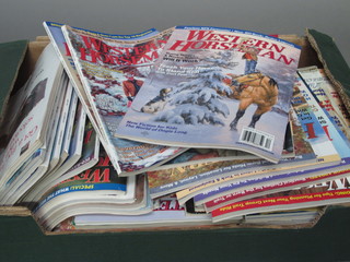 Various editions of Western Horseman magazine together with 3 books relating to horses