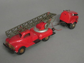 A Gama tin plate model of a fire engine
