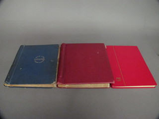 A Pelham green album of various stamps, 3 other albums and a  collection of stamp related books