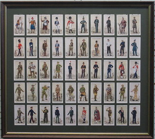 A set of 50 Players framed cigarette cards - Uniforms of the Territorial Army