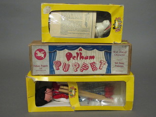 3 various Pelham puppets - Horse and 2 others