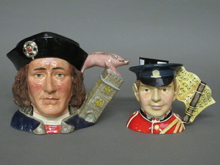 A Royal Doulton limited edition character jug - Richard III  D7099 and 1 other The North Staffordshire Fife Player D7217