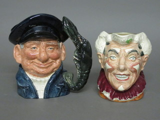 A Royal Doulton character jug - The Clown, base marked Copy 1950 Doulton & Co. and 1 other The Lobster Man D6617