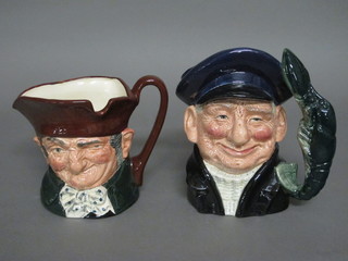 A Royal Doulton character jug - Old Charlie D5420 and 1 other  the Lobster Man D6783