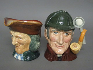 A Royal Doulton character jug - The Vicar of Bray base marked  A and 1 other The Sleuth D6631