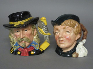 A Royal Doulton character jug - Dick Whittington D6375 and 1 other General Custer D7079