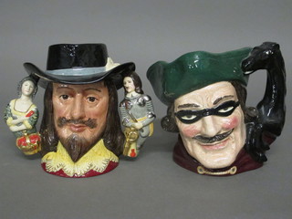 A Royal Doulton limited edition character jug - Charles I D6917  and 1 other Dick Turpin D6528