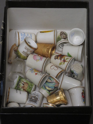 A collection of various thimbles