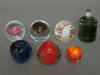 3 Caithness paperweights and 3 others