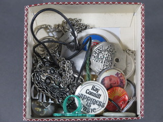 A collection of various badges etc
