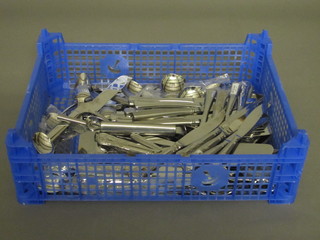 A quantity of various Kings pattern chromium plated flatware