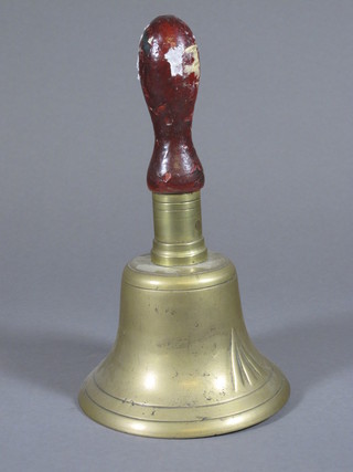 A War Office issue brass hand bell