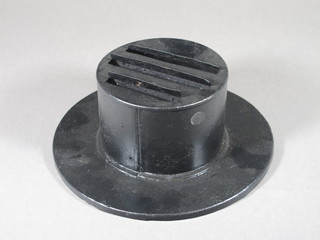 A WWII metal head light deflector 9"