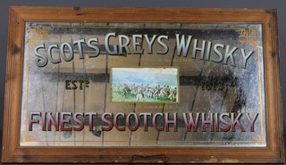A Scotts Greys Whisky pub mirror 21 1/2" x 41 1/2"