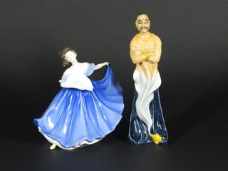 2 Royal Doulton figure - The Genie HN2989 and Elaine HN2791