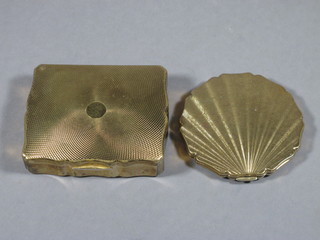 2 Stratton gilt metal compacts