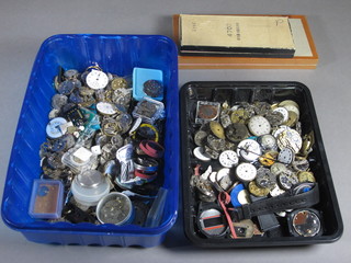 A collection of various watch movements