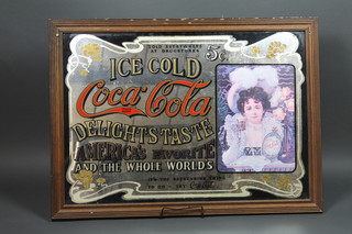 An Ice Cold Coca Cola pub mirror 23" x 33"