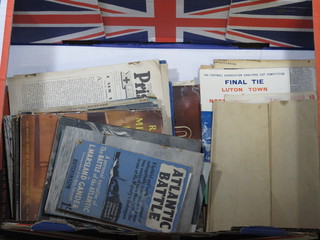 A quantity of ephemera and magazines relating to the War